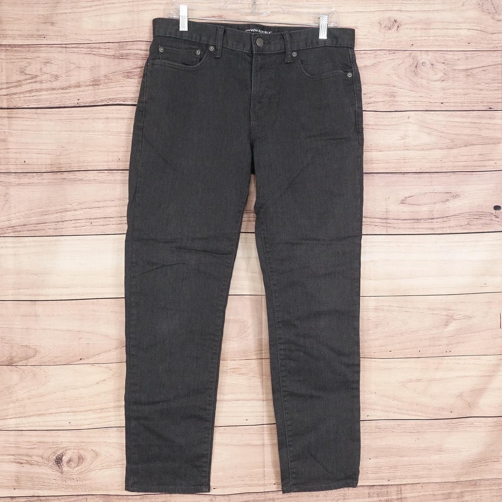 Banana Republic Jeans Mens 32x30 Gray Travel Jean Slim Fit Stretch Denim